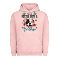Pigment Salmon life is better with a frenchie Urban Hoodie - Jasminsmagicworld