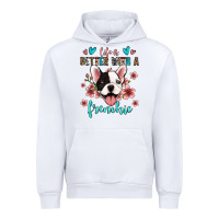 White life is better with a frenchie Urban Hoodie - Jasminsmagicworld