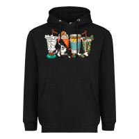Black alaskan border collie dog coffee cups Heavyweight Hoodie - texasbilliewilder
