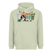 Matcha alaskan border collie dog coffee cups Heavyweight Hoodie - texasbilliewilder