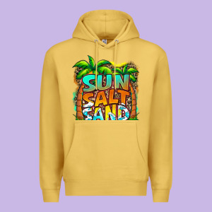 Sun Salt Sand Summer Premium Hoodie Designed By Jasminsmagicworld
