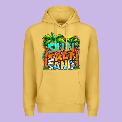 Sun Salt Sand Summer Premium Hoodie Designed By Jasminsmagicworld
