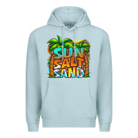 Blue Mist sun salt sand summer Premium Hoodie - Jasminsmagicworld