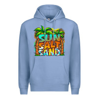 Colony Blue sun salt sand summer Premium Hoodie - Jasminsmagicworld