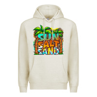Oatmeal Heather sun salt sand summer Premium Hoodie - Jasminsmagicworld