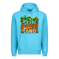 Ocean Blue sun salt sand summer Premium Hoodie - Jasminsmagicworld
