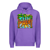 Purple sun salt sand summer Premium Hoodie - Jasminsmagicworld