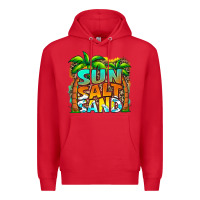 Red sun salt sand summer Premium Hoodie - Jasminsmagicworld
