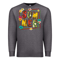 Charcoal Heather summer with fruit Premium Sweatshirt - texasbilliewilder