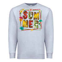 Heather Grey summer with fruit Premium Sweatshirt - texasbilliewilder