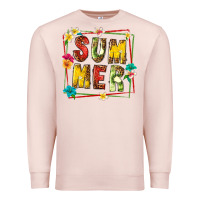 Pale Pink summer with fruit Premium Sweatshirt - texasbilliewilder