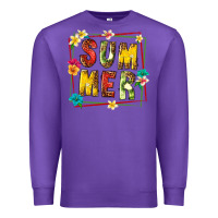 Purple summer with fruit Premium Sweatshirt - texasbilliewilder