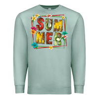 Seafoam summer with fruit Premium Sweatshirt - texasbilliewilder