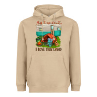 Ain T No Doubt I Love This Land Heavyweight Hoodie | Teevron