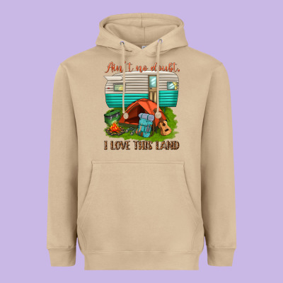 Heavyweight Hoodie ain t no doubt i love this land