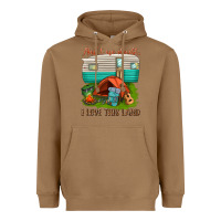 Toasted Coconut ain t no doubt i love this land Heavyweight Hoodie - texasbilliewilder