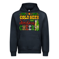 Navy cold beer and christmas cheer with beer bottles Urban Hoodie - AdoDesignShop