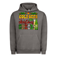 Pigment Tornado cold beer and christmas cheer with beer bottles Urban Hoodie - AdoDesignShop