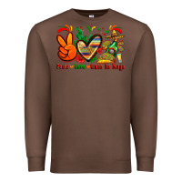Chestnut peace love cinco de mayo Premium Sweatshirt - Zillion Design Studio