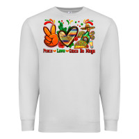 Dove Grey peace love cinco de mayo Premium Sweatshirt - Zillion Design Studio