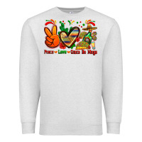 Oatmeal Heather peace love cinco de mayo Premium Sweatshirt - Zillion Design Studio