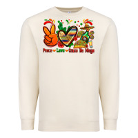 Sandshell peace love cinco de mayo Premium Sweatshirt - Zillion Design Studio