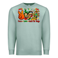 Seafoam peace love cinco de mayo Premium Sweatshirt - Zillion Design Studio