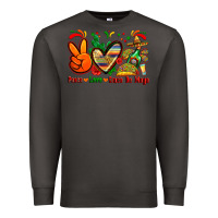 Smoke peace love cinco de mayo Premium Sweatshirt - Zillion Design Studio