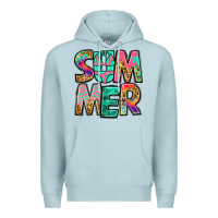 Blue Mist summer leopard tie dye Premium Hoodie - Jasminsmagicworld