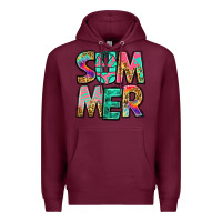 Burgundy summer leopard tie dye Premium Hoodie - Jasminsmagicworld