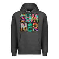 Charcoal Heather summer leopard tie dye Premium Hoodie - Jasminsmagicworld