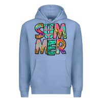 Colony Blue summer leopard tie dye Premium Hoodie - Jasminsmagicworld