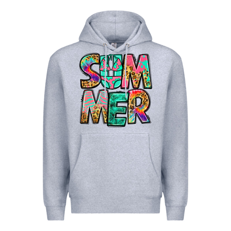 Summer Leopard Tie Dye Premium Hoodie by Jasminsmagicworld | Teevron