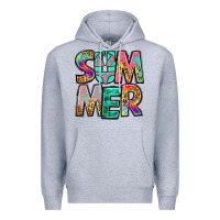 Heather Grey summer leopard tie dye Premium Hoodie - Jasminsmagicworld