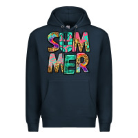 Navy summer leopard tie dye Premium Hoodie - Jasminsmagicworld