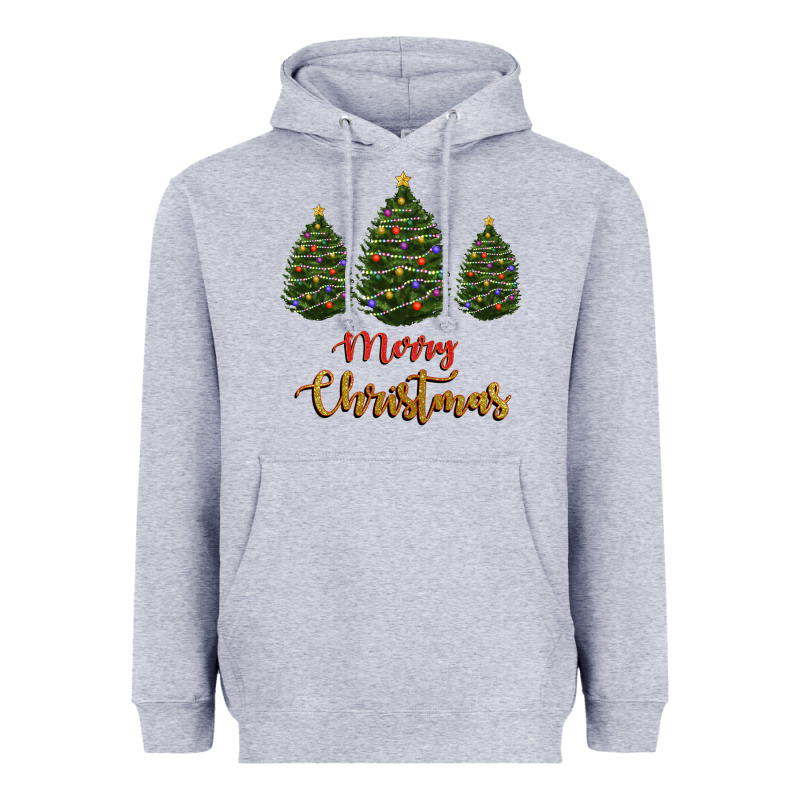 Merry Christmas Trees Heavyweight Hoodie by RanaPortraitStore | Teevron