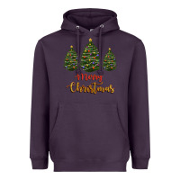 Plum merry christmas trees Heavyweight Hoodie - RanaPortraitStore
