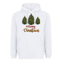 White merry christmas trees Heavyweight Hoodie - RanaPortraitStore