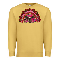 Antique Gold valentine's day baby cow rainbow Premium Sweatshirt - RanaPortraitStore