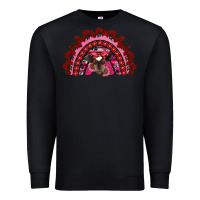Black valentine's day baby cow rainbow Premium Sweatshirt - RanaPortraitStore