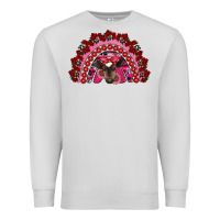 Dove Grey valentine's day baby cow rainbow Premium Sweatshirt - RanaPortraitStore