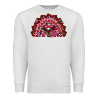 Oatmeal Heather valentine's day baby cow rainbow Premium Sweatshirt - RanaPortraitStore