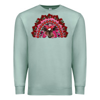 Seafoam valentine's day baby cow rainbow Premium Sweatshirt - RanaPortraitStore