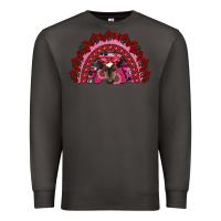Smoke valentine's day baby cow rainbow Premium Sweatshirt - RanaPortraitStore
