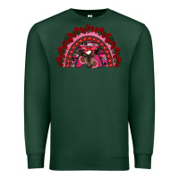 Sports Green valentine's day baby cow rainbow Premium Sweatshirt - RanaPortraitStore