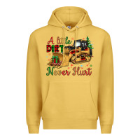 Antique Gold Christmas A Little Dirt Never Hurt Premium Hoodie - Artiststas