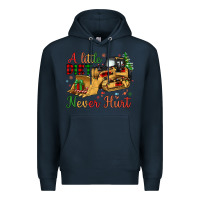 Navy Christmas A Little Dirt Never Hurt Premium Hoodie - Artiststas