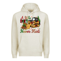 Oatmeal Heather Christmas A Little Dirt Never Hurt Premium Hoodie - Artiststas