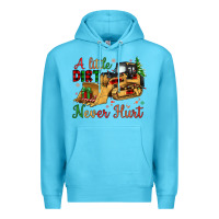 Ocean Blue Christmas A Little Dirt Never Hurt Premium Hoodie - Artiststas