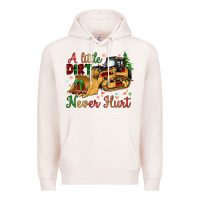 Pale Pink Christmas A Little Dirt Never Hurt Premium Hoodie - Artiststas